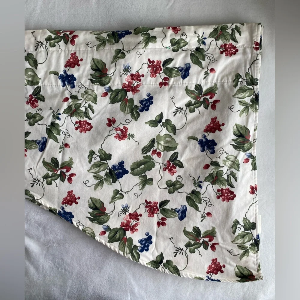 Vintage Waverly Orchard Trail Set Of 2 Curtains Valances‎ Scalloped Cottage Core
